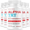 (5 Pack) Alpha TRT Capsules - Official AlphaTRT Pills for Men All Natural Daily Nutrition Support Premium Advanced Formula Multivitamin for Overall Health & Wellness, 300 Capsules for 5 Months