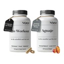NOOT Pre Workout & Aguaje Oil Bundle – Caffeine-Free Pre Workout with L-Carnitine + Natural Phytoestrogens & Organic Peruvian Aguaje Softgels – Daily Energy, Fitness & Wellness Support for Women & Men