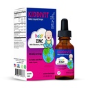 Kiddivit Baby Zink Flüssigkeitstropfen mit Elderberry, Vitamin D3 & C – Gentle Immun Support Supplement – 60 tägliche Servierungen, Inulin Fortified Prebiotic Fiber – Zuckerfrei, Glutenfrei, Vegetarisch, 2oz