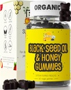 Siraj Organic Black Seed Oil Gummis w/Honey &15% Thymochinon | Multivitamin für Immununterstützung, Stress Relief Gummy Vitamine | Turmeric, Apple Cider Essig, Multivitamin Gummies