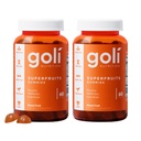 Goli Superfruits Beauty Gummies with Bamboo Silica - Vitamins A, C, E, Zinc - Collagen Support with Superfruit Blend - Vegan, Non-GMO, Gluten-Free, 120 Count (2 Pack)