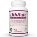 Lithium Aspartate 10mg | Unterstützt kognitive Funktion und Gehirngesundheit mit Aging | NSF Certified | Fördert psychische Klarheit, Gesunde Stimmung & Langlebigkeit | Natürliche Ergänzung | 100 Kapseln