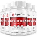 (5 Pack) Super Flow Glycogen Support, Official SuperFlow Advanced Formula Glyco Optimizer Capsules, All Natural Super Flow Pills, Daily Wellness Supplement to Support Healthy Balance (300 Capsules)