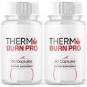 (2 Pack) Thermo Burn Pro Capsules, Thermo Burn Pro Pills with All Natural Ingredients, Advanced Weight and Wellness Support Supplement, Maximum Strength Healthy Lifestyle Multivitamins (120 Capsules)