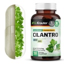BIO KRAUTER® Cilantro for Detox Cleanse - Vegan Cilantro Capsules (Coriander Leaf Powder) 800 mg per Serving - Natural Detox & Antioxidant Supplement - 100 Capsules, Non-GMO Herbal Supplements