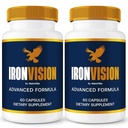 (2 Pack) Iron Vision Capsules – IronVision Premium Eye Health Supplement | Natural Ingredients for Clear, Healthy Eyes, Comfort & Vision Support | Easy-to-Take Pills, Non-Habit Forming (120 Capsules)
