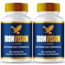 Iron Vision Eye Supplement Capsules, Official Iron Vision for Eyes Pills - Maximum Strength, All Natural Visual Wellness, Eye Comfort & Healthy Vision, Premium IronVision Pills Reviews (2 Pack)