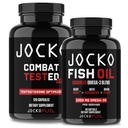 Jocko Fuel Supplements Bundle - Test Booster für Männer + Omega 3 Fischöl (2 Pack) Leistungsstarker Antioxidant & Muskel-Erbauer