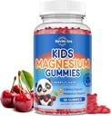 Kinder Magnesium Citrate Gummis - Magnesium für Kinder & Erwachsene, Calm Magnesium Citrate Supplement Unterstützung Schlaf, Knochen & Muskel Gesundheit, Nerve Relaxation - 60 Count Cherry Flavor