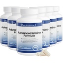 Advanced Amino Formula (6 Pack) Essential Amino Acid Complex for Muscle, Recovery & Performance - Amino Formula for Workout | Non-GMO, Vegan-Friendly | Made in USA, GMP Certified