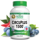 Botanische Wahl CircuPlus 1500 - Herz-Gesundheit & Zirkulation und Vein-Supplement - Vitamin B1, Cayenne Pepper, Hawthorn, Ginkgo Biloba für Erwachsene Männer & Frauen (90 Kapseln)