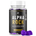 Alpha Rock Gummies for Men,Official Alpha Rock Male Performance Gummy's with All Natural Ingredients, Maximum Strength Supplement with Premium Vitamins Support Optimal Wellness and Health (60 Gummies)