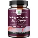 Advanced Multi Collagen Complex - Ageless Multi Collagen Peptides Supplements with Type 1 2 3 5 & X & Biotin for Hair, Skin and Nails Vitamins - Biotin Supplements for Women & Men - 270 Count