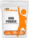 BulkSupplements.com HMB Pulver - als Calcium HMB, Beta-Hydroxy Beta-Methylbutyrat - HMB Pulverergänzungen, Glutenfrei - 1g pro Portion, 100g (3,5 oz) (Pack von 1)
