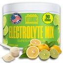 Dr. Price Elektrolyt-Mischung | Zuckerfreies Hydratationspulver mit 72+ Trace Minerals | Kein Zucker, schnellauflösende Elektrolyte Pulverpackungen | Lemon-Lime, 90 Servierungen