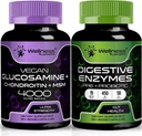 WELLNESS LABSRX Verdauungsenzym Kapseln | Glucosamin Chondroitin Kapseln
