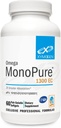 XYMOGEN Omega MonoPure 1300 EC - Fischöl mit 3X größerer Absorption - DHA EPA Omega 3 Supplement für Herzgesundheit + kognitive Unterstützung (60 Softgels)