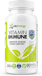 17 in 1 Komplette Immununterstützung Ergänzung | Immune Boost mit Vitamin C, Vitamin D, Vitamin A, Zink, Quercetin, Turmeric, Grüner Tee, Selenium | Tägliche Immununterstützung Ergänzung für Erwachsene - 60 Zähler