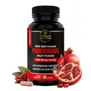 Pomegranate Capsules 500mg Whole Fruit Powder – 60 Capsules per Jar – Antioxidant & Immune Support Supplement – Non-GMO, Made in USA – Natural Polyphenols & Ellagic Acid from Pomegranate Fruit