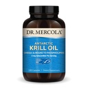 Dr. Mercola Antarktis Krill Oil - 1000 mg - Omega-3 Supplement mit EPA & DHA - Unterstützt Gehirn, Herz, Gelenk & Immune Gesundheit - GMO-frei, Gluten-frei & Soy-frei - 180 Kapseln (90 Portionen)