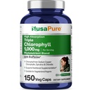 NusaPure High Absorption Triple Chlorophyll 1000 mg 150 Veg Caps Geeignet für Vegetarier und Vegane, Non-GMO
