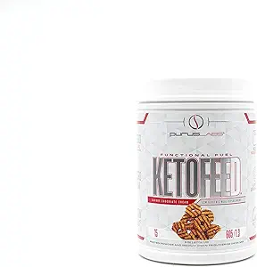 Purus Labs KetoFeed Protein | Keto Low Glycemic Protein Meal Ersatz | Low Carb, 0 Zucker | Hinzugefügt MCTs | 20g Whey Protein (Savory Chocolate Cream)