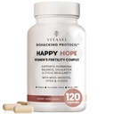 VITASEI Happy Hope Women’s Fertility Complex – Fertility Supplements for Women with Myo-Inositol, Vitex & CoQ10 – Hormonal Balance & Ovulation Support – for Cycle Regularity & Energy – 120 Capsules