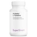 Supersmart - N-Acetyl L-Tyrosine Supplement 900mg per Day (High Strength) - NALT N-Acetyl L-Tyrosine - Nootropic Amino Acids | Non-GMO & Gluten Free - 60 Vegetarian Capsules