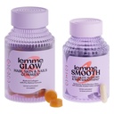 Lemme Glow Collagen Haargummis für starke, dicke Haare & Reduzierte Shedding glatte Anti Cellulite Kapseln für Frauen, glatte Beine & Schenkel, Reduzieren Cellulite & Crepey Haut Bundle
