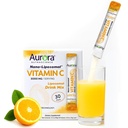 Aurora Nutrascience Nano-Pack Liposomal Vitamin C Pulver Getränke Mix, Immununterstützung, hohe Stärke 3.000 mg pro Servierung, 30 Einzelne Servietten, Orange