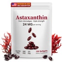 Astaxanthin 24mg, Natural Microalgae, MCT Oil for Max Absorption, 120PCS | Premium Antioxidant Supplement Supports Eye & Skin & Joint Health, Non-GMO, Gluten Free, 3rd Party Tested