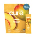 Cure Hydration - Electrolyte Drink Powder Peach Mango 14 Packets | Plant-Based Dehydration Relief Mix Made with Coconut Water, No Added Sugar, Vegan, Non-GMO, Gluten Free, FSA-HSA Eligible