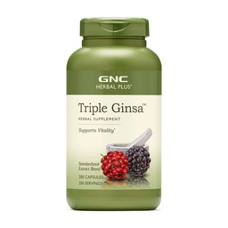 GNC Kräuter Plus Triple Ginsa Ergänzung, unterstützt Vitalität, 200 Servierungen
