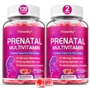 Prenatal Vitamins for Women Gummies: Postnatal Vitamins, Multivitamin Gummy | Iron 27mg, Algae DHA 350mg, Methylfolate, Probiotics & Vitamin D3 K2 - Sugar Free, Vegan, Non GMO, 120 Count