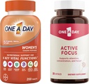 Ein Tag Bundle - Ein Tag Multivitamin für Frauen 200 Count Tablets und ein Tag Active Focus Supplement, 30 Kapseln