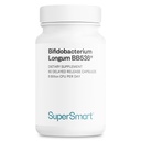 Supersmart - Bifidobacterium Longum (BB536) 6 Billion CFU pro Tag - Probiotics & Prebiotics Supplement | Non-GMO & Gluten Free - 60 DR Kapseln