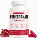 Organic Pomegranate Extract Capsules, Pomegranate Supplement with Naturally Occurring Polyphenols, Plant-Based Daily Wellness Formula, Non-GMO & Gluten Free, 60 Vegan Capsules