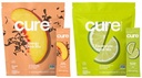Cure Hydration | Plant-Based Electrolyte Drink Mix | Energy & Dehydration Bundle | No Sugar | Coconut Water |100mg Caffeine | Non-GMO | Vegan | 14-Pack Each: Peach Tea & Lime