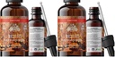 Reishi Tincture, Organic Reishi Mushroom Extract (Ganoderma Lucidum) Dried Mushrooms Supplement, Non-GMO in Cold-Pressed Organic Vegetable Glycerin 700 mg, 2 oz (60 ml) (Pack of 2)