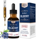 Eye Health Support Herbal Liquid Drops, Natural Bilberry Extract for Eye Fatigue & Healthy Vision Support. 4oz-Original