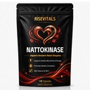 Nattokinase Dietary Supplement, with Vitamin K2 MK-7, Natural Support for Circulation & Cardiovascular Health, Odorless Fermented Soy Enzyme, Easy Daily Routine, 120 Capsules (1PCS)