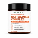 Nattokinase 6,000 FU Multi-Enzyme Complex, 60 Capsules | Nattokinase with serrapeptase, bromelain, papain and turmeric extract in a convenient 30-serving multi-enzyme formula.