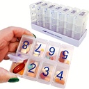 e-Pill 8 Mal pro Tag x 7 Tage Große wöchentliche Pille Organizer, Vitamin und Medizin Box (Clear)