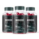(3 Pack) Manhood Plus Gummies, Official Manhood Plus for Overall Wellness Support Advanced Formula 1000MG Gummy, Manhood Plus All Natural Supplement Maximum Energy and Management (180 Gummies)