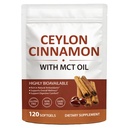Ceylon Cinnamon SoftGels - Pure Natural Cinnamon 20:1 Extract Supplement - High Absorption Formula, Daily Wellness Support Supplement,Non-GMO, Gluten-Free & Soy-Free