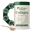 Große Seen Wellness Collagen Peptides Pulver für Haut, Haar, Nägel, Gelenke & Verdauung - Unflavored - Quick Dissolve Hydrolyzed, Non-GMO, Keto, Kosher - 16oz
