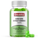 Kava Kava Gummies 1000mg pro Servieren, Schlafunterstützung, Natürliche Lachse Flavor, 60 Vegan-Gummien, Stress-Relief & Entspannungsergänzung
