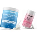 Collagen Peptides Powder & Prenatal IQ700 Bundle for Women – Prenatal Vitamins with DHA, Choline, Iron and L-Methylfolate Plus Hair, Skin, Nails and Joint Support