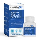 OmegaXL Joint Support Supplement, für Erleichterung - Natürliche Muskelunterstützung, Grünes Lippenmuschelöl, Soft Gel Pillen, Drug-Free, 60 Count