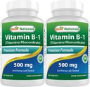 Best Naturals Vitamin B1 als Thiamine Mononitrate 500 mg Tabletten (120 Count (Pack von 2))